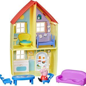 Peppa Pig Peppa’s Adventures Peppa’s Family House Playset, 6 toys & accessories